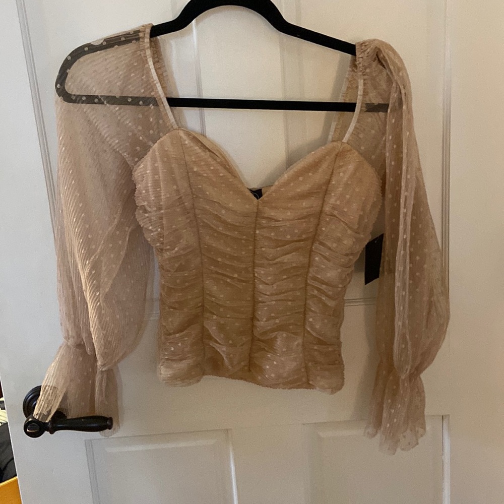 Gold party top